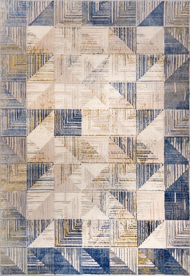 Home Dream Cresta Gri Mavi Modern Halı CRS011