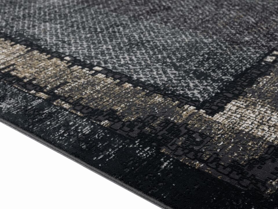 Home Dream Lykia Antrasit Gold Modern Halı LYK003 120 X 300 cm