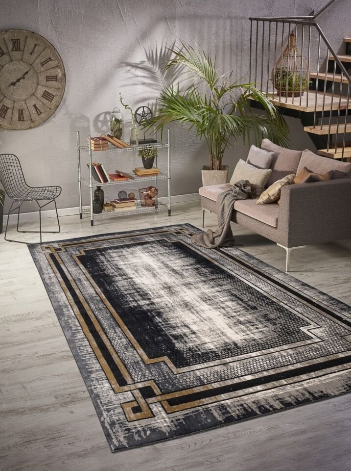 Home Dream LYKIA Gri Antrasit Modern Halı LYK002