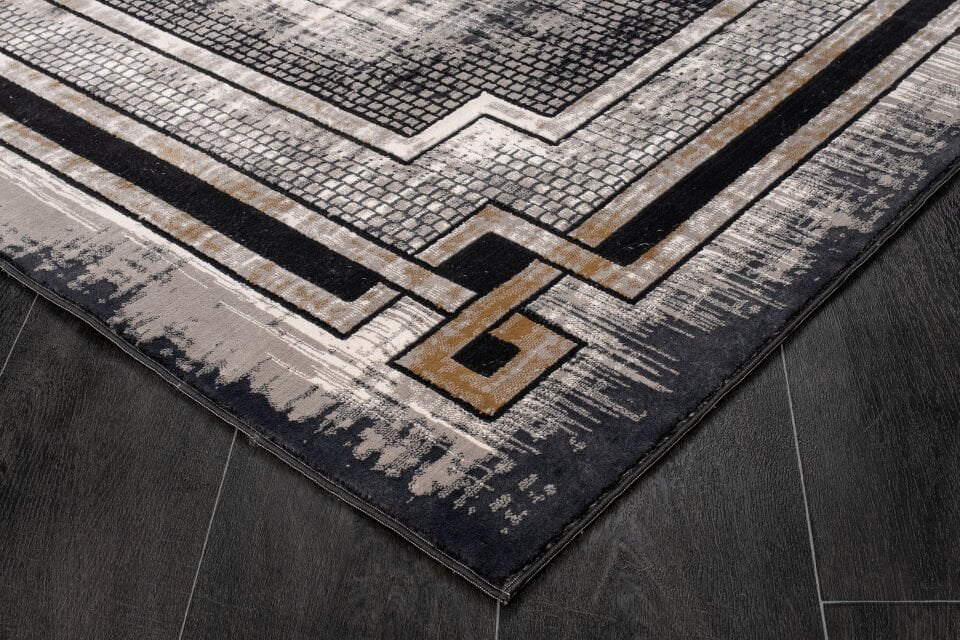 Home Dream LYKIA Gri Antrasit Modern Halı LYK002