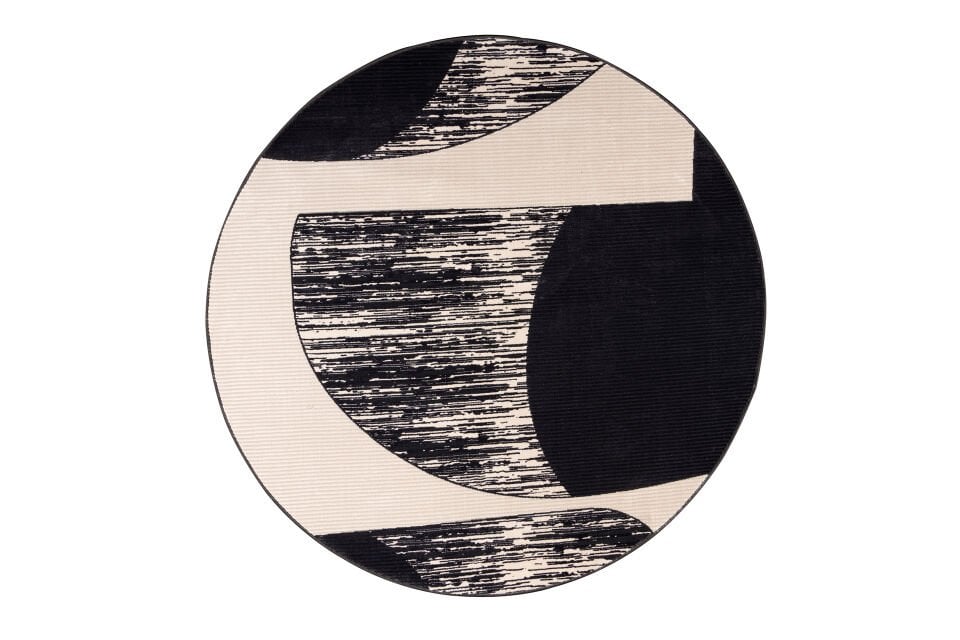 Home Dream Lykia Siyah Beyaz Modern Halı LYK009