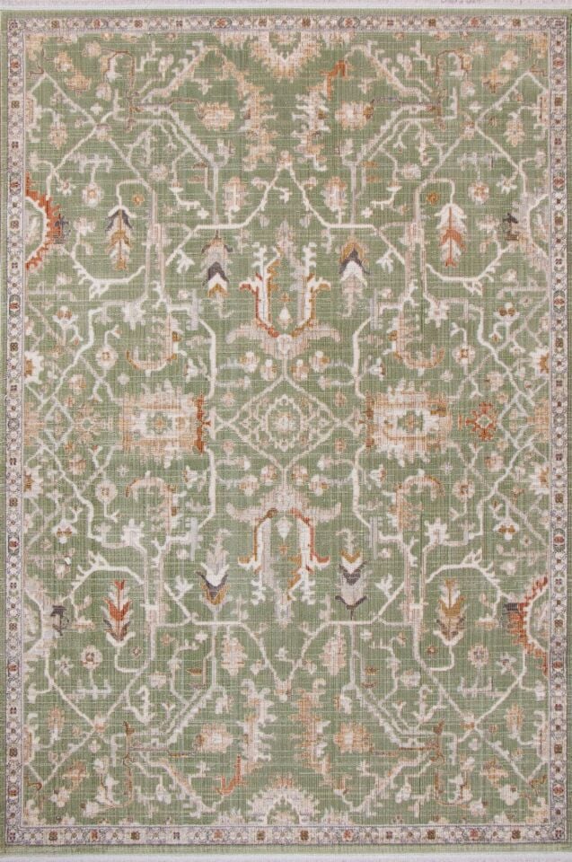 Home Dream Authentic Salon, Mutfak , Oturma Odası ve Çocuk Odası Halısı N0089B Yeşil