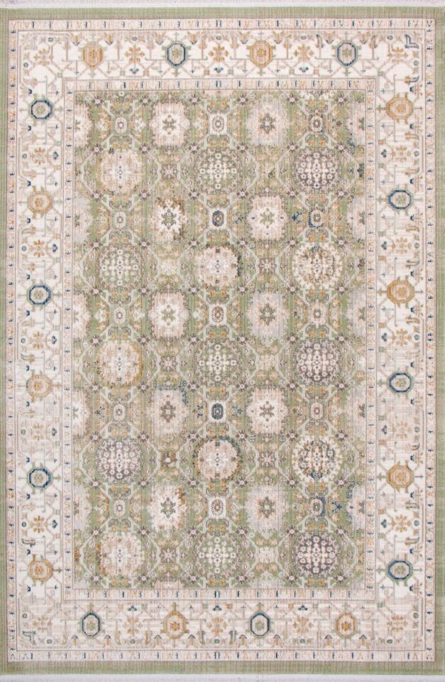 Home Dream Authentic Salon, Mutfak , Oturma Odası ve Çocuk Odası Halısı G0680A Yeşil