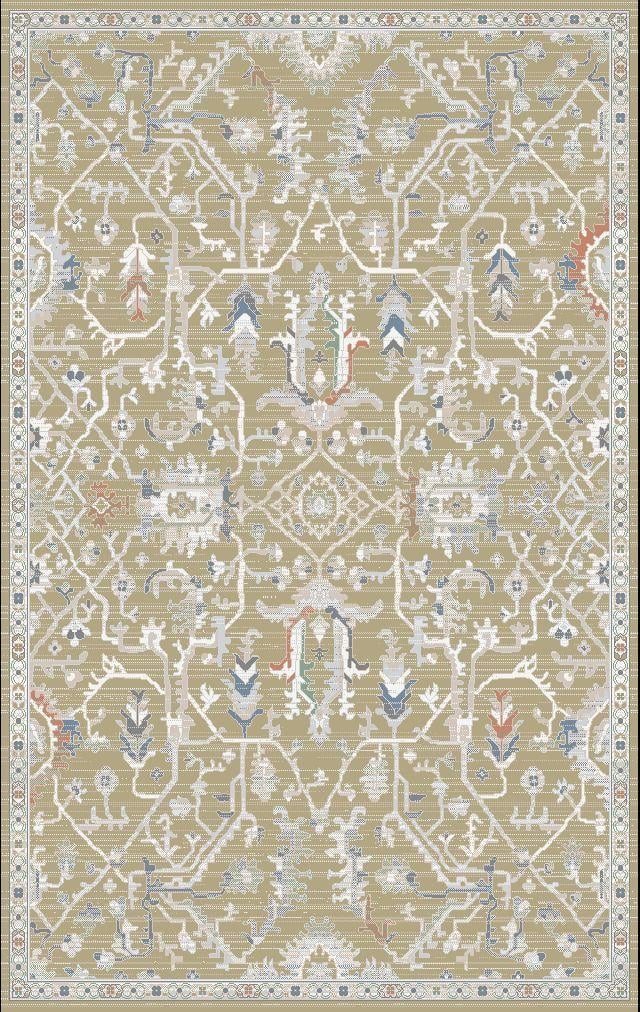 Home Dream Authentic Salon, Mutfak , Oturma Odası ve Çocuk Odası Halısı N0089B Altın