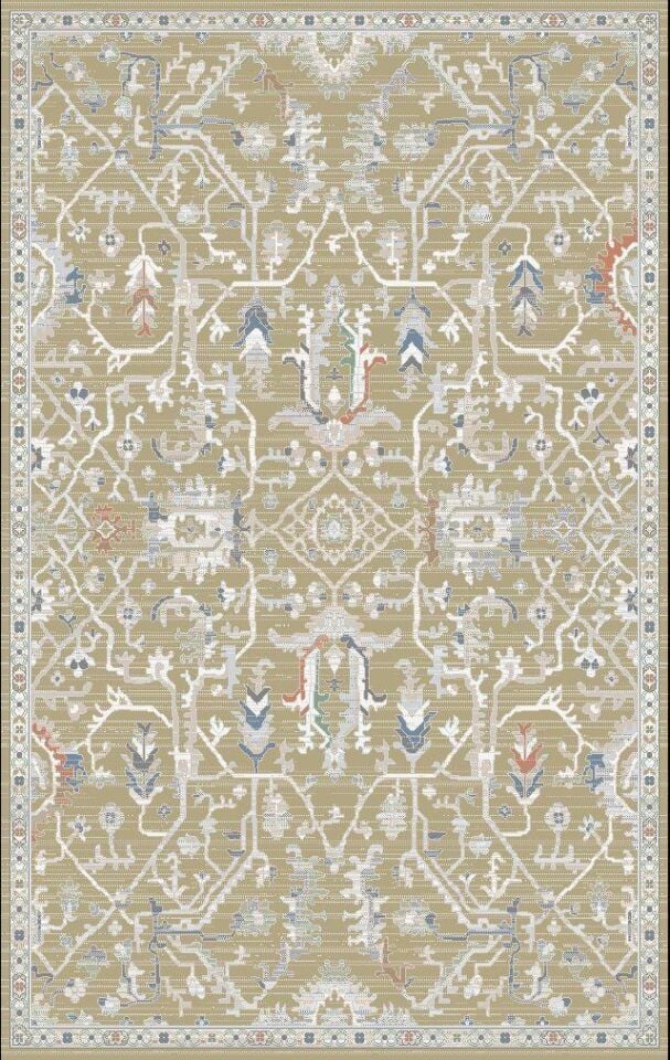 Home Dream Authentic Salon, Mutfak , Oturma Odası ve Çocuk Odası Halısı N0089B Altın