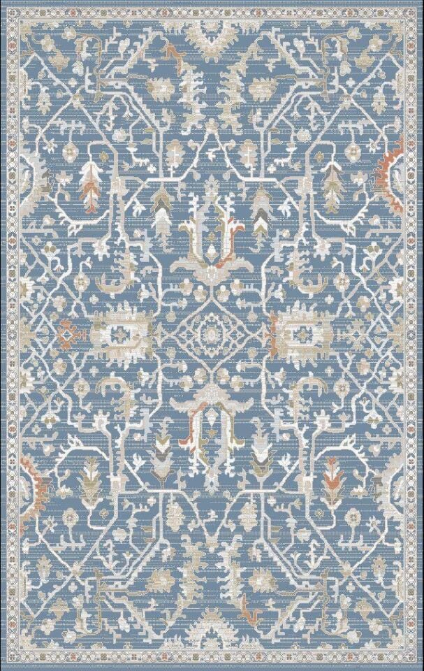 Home Dream Authentic Salon, Mutfak , Oturma Odası ve Çocuk Odası Halısı N0089B Mavi