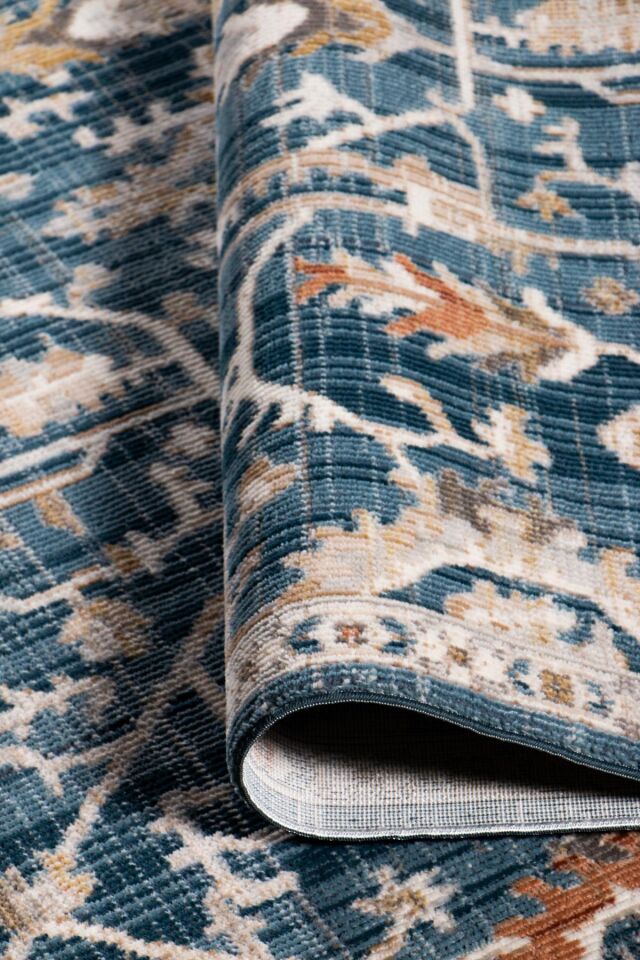 Home Dream Authentic Salon, Mutfak , Oturma Odası ve Çocuk Odası Halısı N0089B Mavi