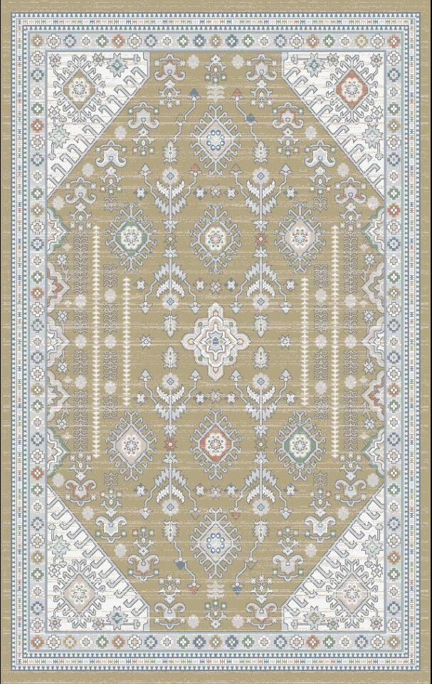 Home Dream Authentic Salon, Mutfak , Oturma Odası ve Çocuk Odası Halısı N0104A Altın