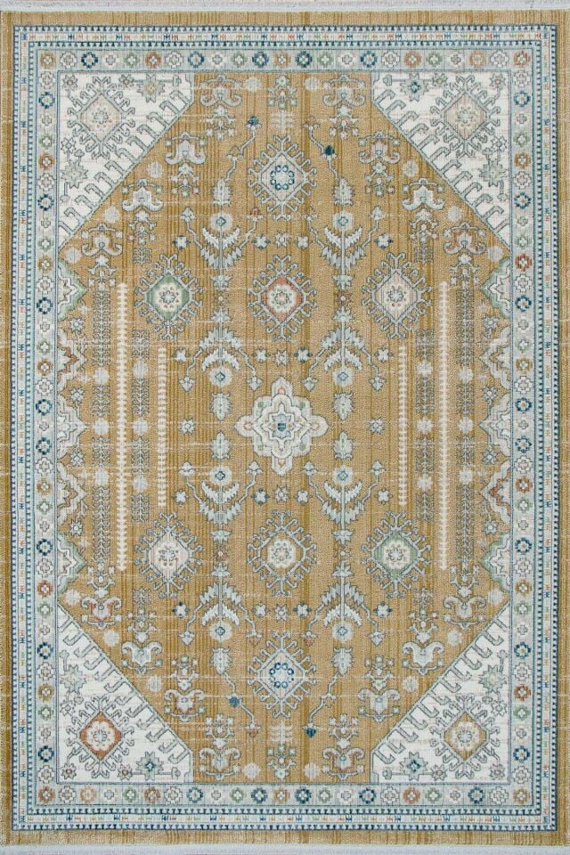 Home Dream Authentic Salon, Mutfak , Oturma Odası ve Çocuk Odası Halısı N0104A Altın