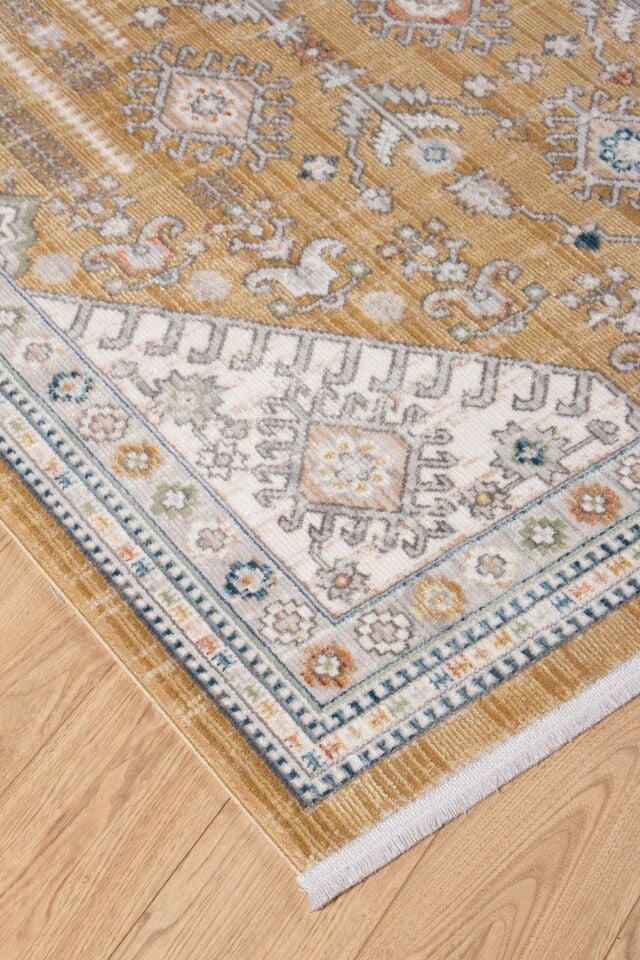 Home Dream Authentic Salon, Mutfak , Oturma Odası ve Çocuk Odası Halısı N0104A Altın