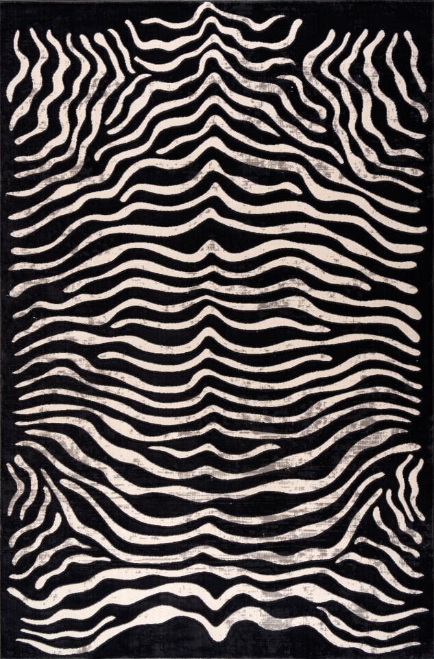 Home Dream Lykia Siyah Beyaz Modern Halı LYK011