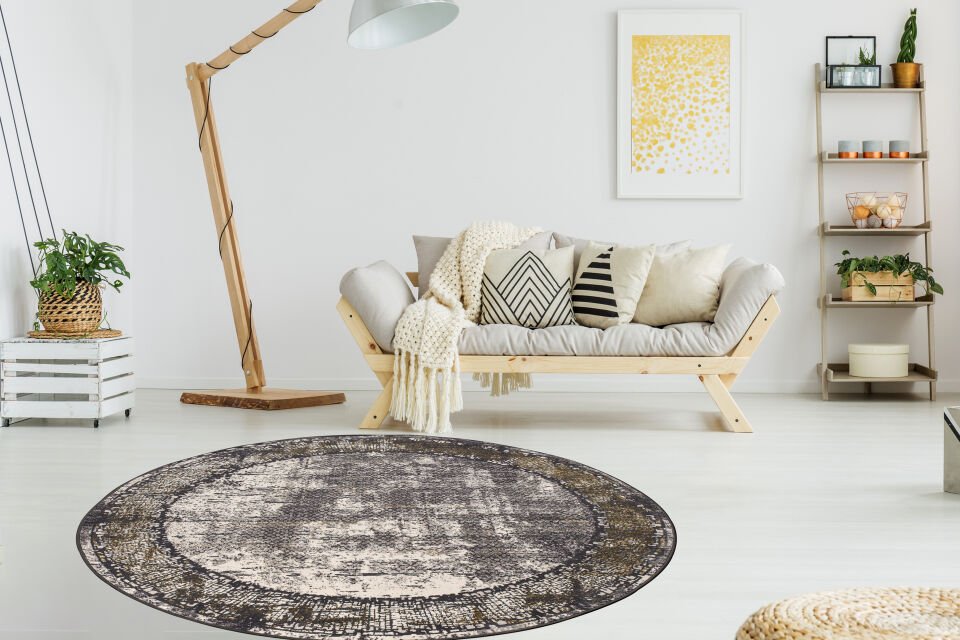 Home Dream Lykia Gri Gold Modern Halı LYK012