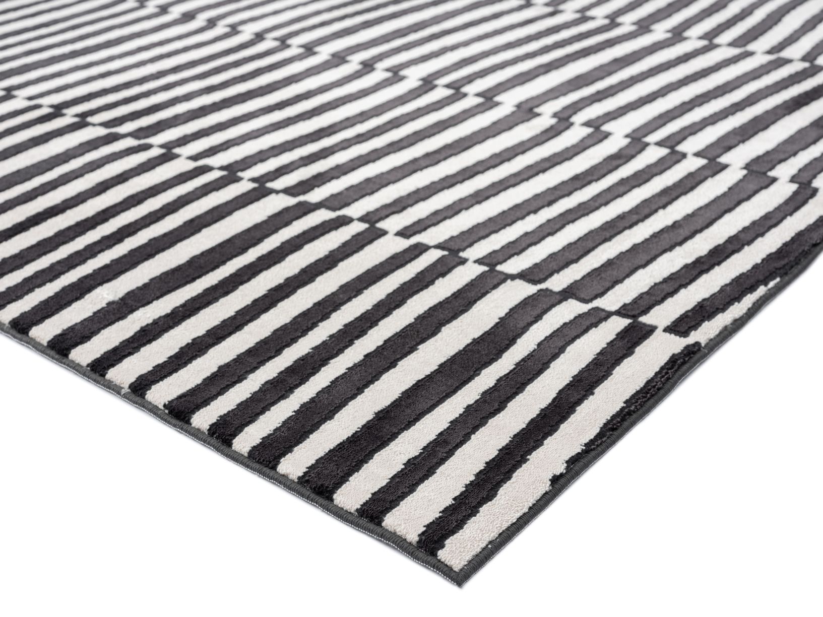 Home Dream Lykia Siyah Beyaz Modern Halı LYK004