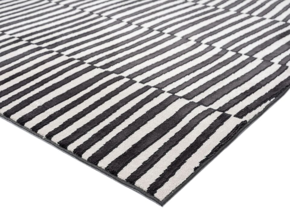 Home Dream Lykia Siyah Beyaz Modern Halı LYK004