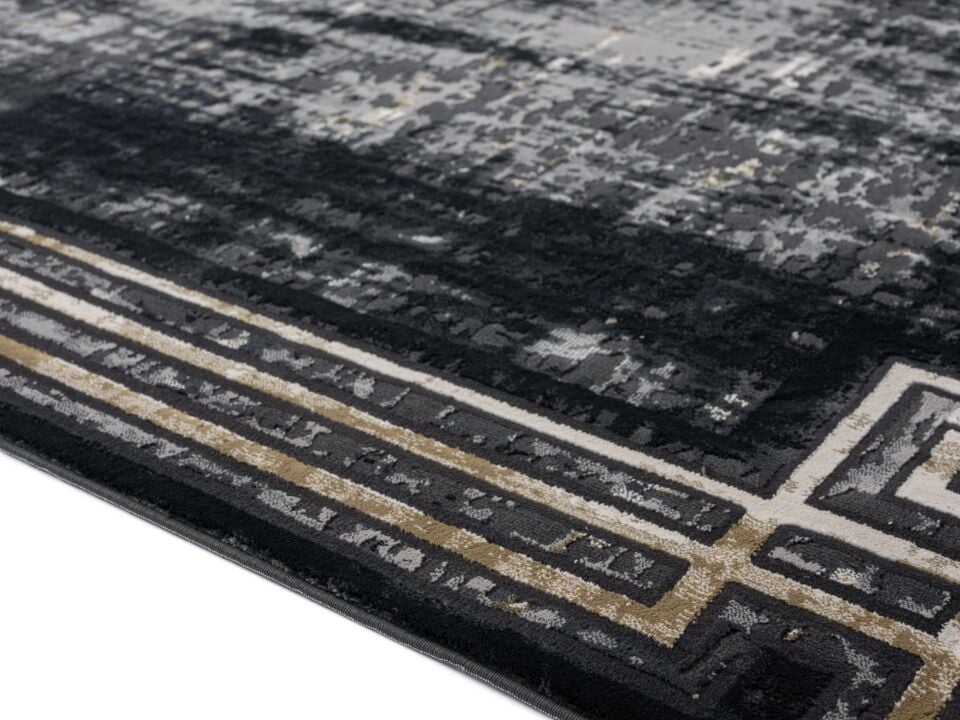 Home Dream Lykia Antrasit Gold Modern Halı LYK006