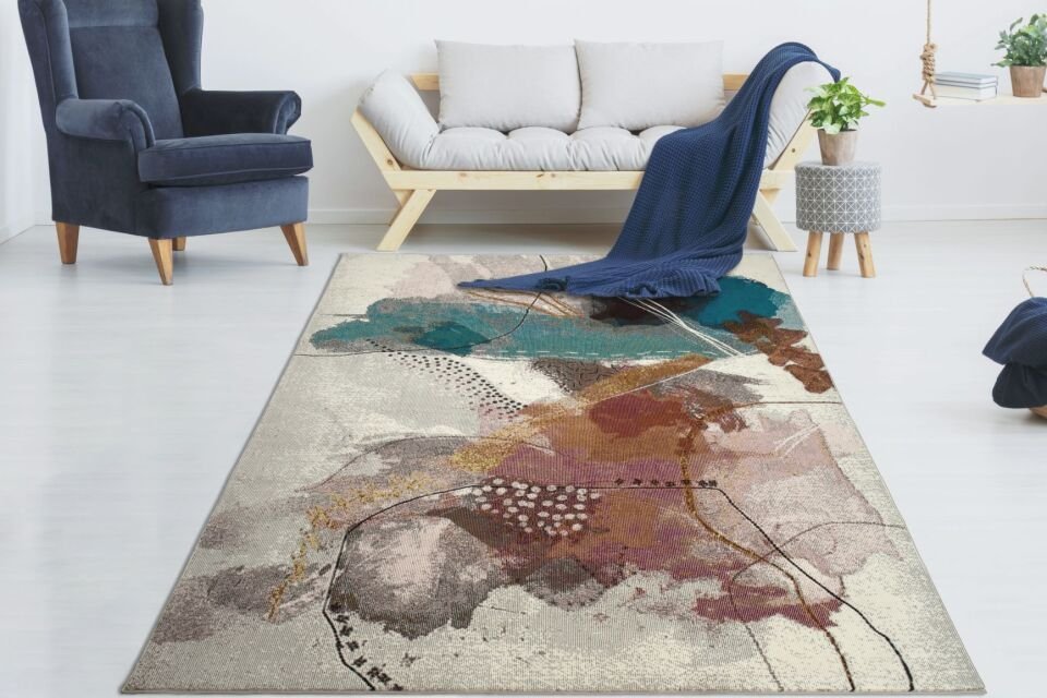 Home Dream Freemind Krem Multi Modern Halı FRM004