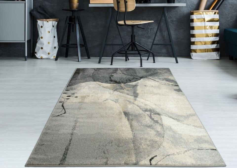 Home Dream Daymode Krem Antrasit Modern Halı DYM001