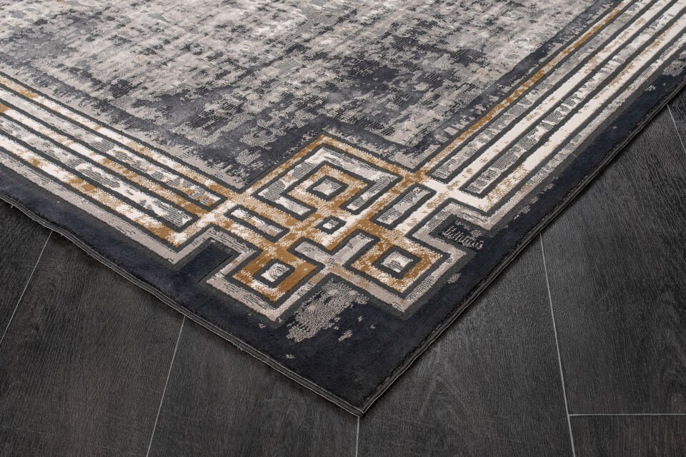 Home Dream LYKIA Gri Gold Modern Halı LYK007