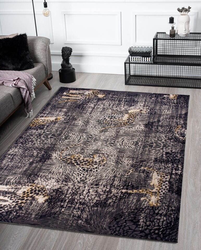 Home Dream Lykia Siyah Gold Modern Halı LYK013