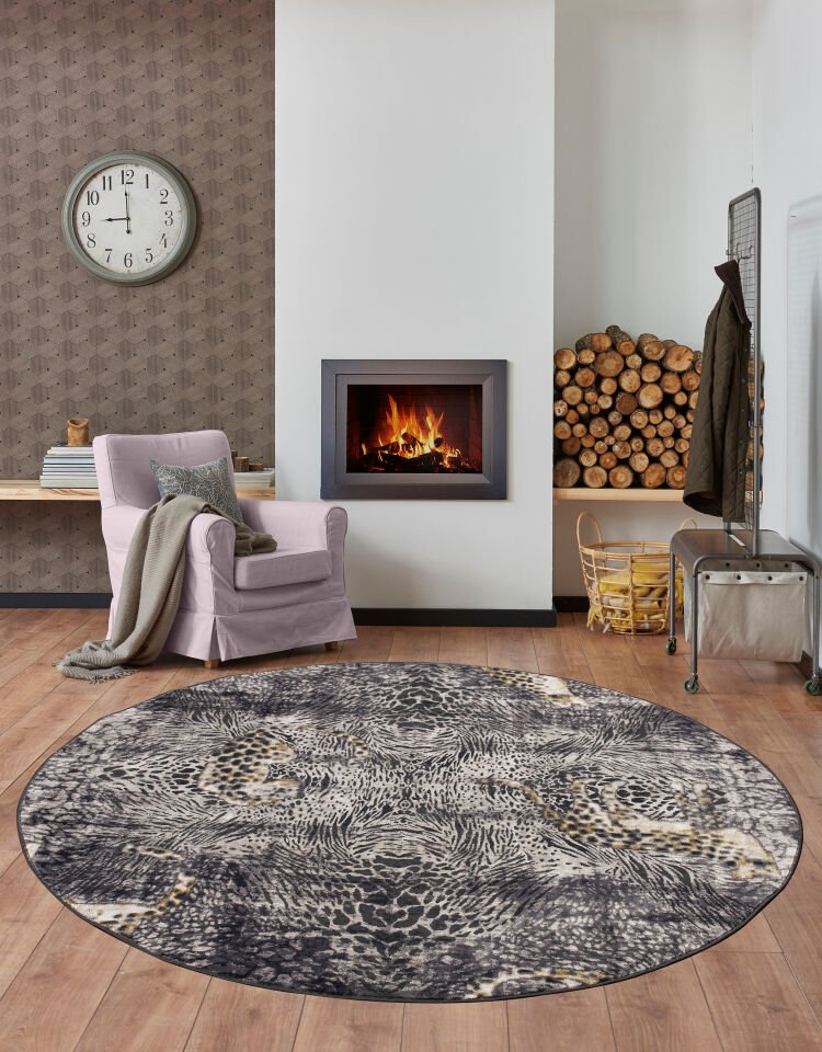 Home Dream Lykia Siyah Gold Modern Halı LYK013