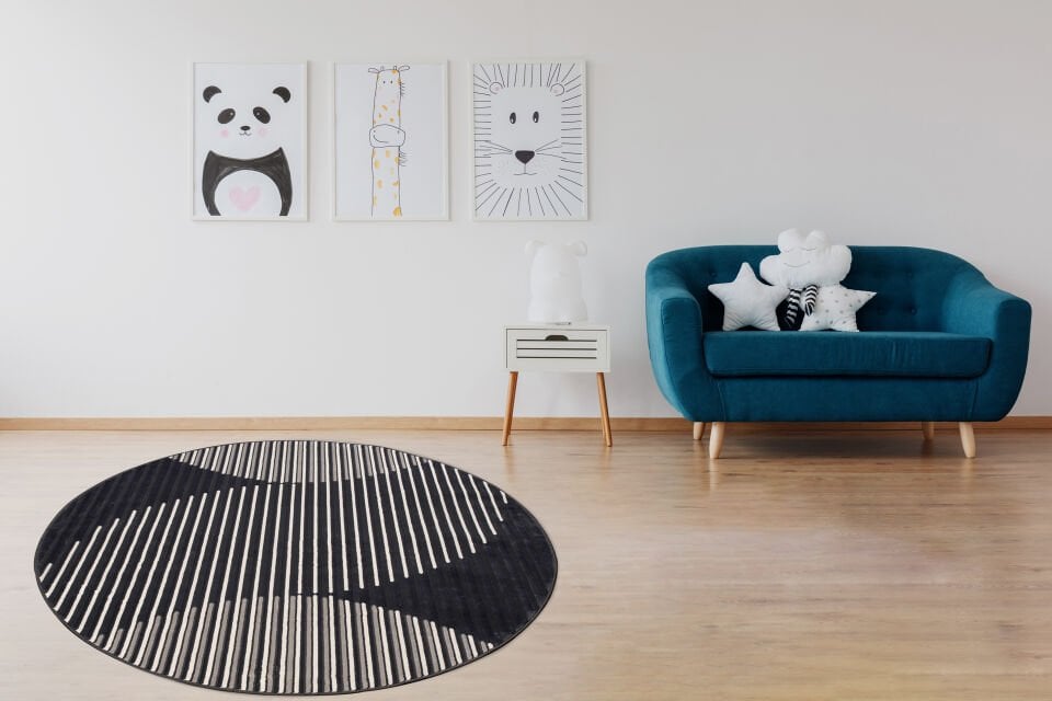 Home Dream Lykia Siyah Gri Modern Halı LYK014